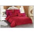 Lenjerie de pat Catifea, Imprimeu Relief, 6 Piese, Grena,  LCI-012