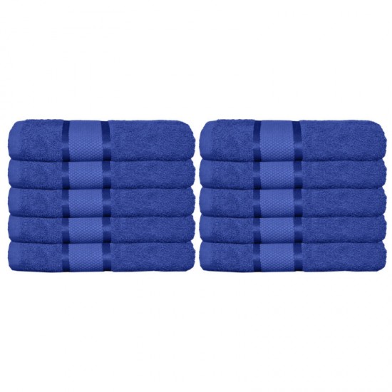 Set 10 Prosoape, Bumbac 100%, 50×90 cm,400g, Albastru, PCG-005 Prosoape