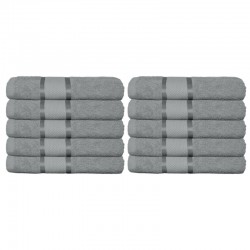Set 10 Prosoape, Bumbac 100%, 50×90 cm,400g, Gri, PCG-004