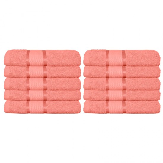 Set 10 Prosoape, Bumbac 100%, 50×90 cm,400g, Roz, PCG-014 Prosoape