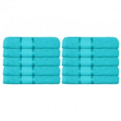 Set 10 Prosoape, Bumbac 100%, 50×90 cm,400g, Turquoise, PCG-007