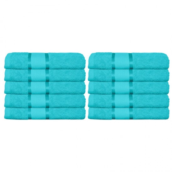 Set 10 Prosoape, Bumbac 100%, 50×90 cm,400g, Turquoise, PCG-007 Prosoape