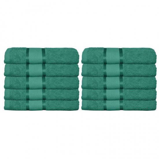 Set 10 Prosoape, Bumbac 100%, 50×90 cm,400g, Verde inchis, PCG-016 Prosoape