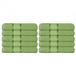 Set 10 Prosoape, Bumbac 100%, 50×90 cm,400g, Verde deschis, PCG-015
