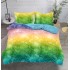 Lenjerie pat dublu, 4 piese, Bumbac Satinat Superior, Multicolor, solzi, LDBS-142