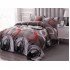 Lenjerie pat dublu, Super Pufoasa COCOLINO, 4 piese, Multicolor-Gri, cercuri, LDC-020