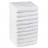 Set 10 Prosoape, Bumbac 100%, 50×90 cm, Alb, PCG-057