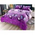Lenjerie pat dublu, Super Pufoasa COCOLINO, 4 piese, Mov-Lila, fluturi, LDC-029