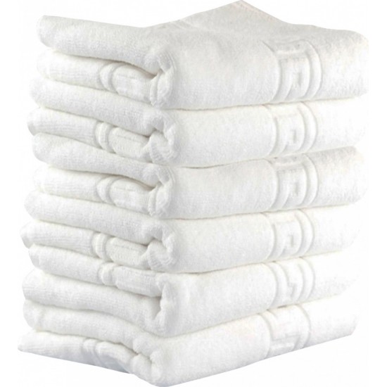 Set 6 Prosoape-Bumbac 100%, 70×130, Alb, PCG-063 Horeca