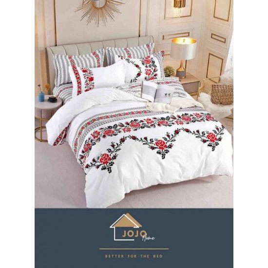 Lenjerie de Pat din Finet, 4 Piese, Pat 1 Persoana, model traditional, LFS-036 Lenjerii Finet 1 persoana