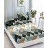 Cearsaf cu elastic COCOLINO, 180x200x25cm, plus 2 fete de perne, Gri-Multicolor, forme geometrice, HC-007