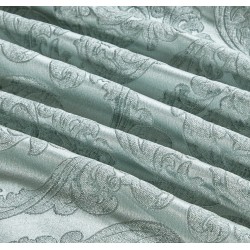 Lenjerie de pat cu elastic si pilota inclusa, bumbac tip jacquard, pat dublu, 7 piese, Vernil, PJD-03