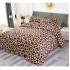 Lenjerie pat dublu, Super Pufoasa COCOLINO, 4 piese, Maro, animal print, LDC-002