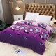 Pătură Cocolino cu blăniță 200x230 cm – moale, călduroasă și premium - Mov, model fluturi, PBC-038 Paturi cu Blanita