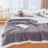 Patura Cocolino cu Blanita, Model Tricotat, Pat 2 Persoane, 200x230 cm, Gri inchis, PCT-009