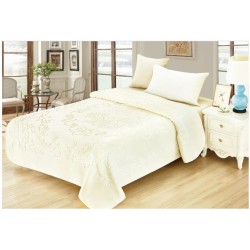 Patura Cocolino dubla si pufoasa perfecta pentru sezonul rece 160 x 220 cm, Crem, PCSU-11